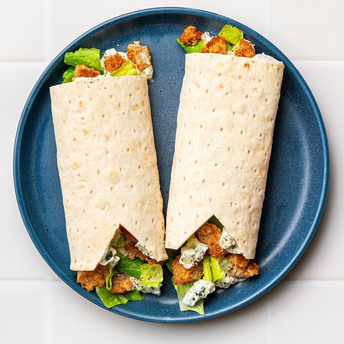 Creamy Salmon Tzatziki Lavash Wrap