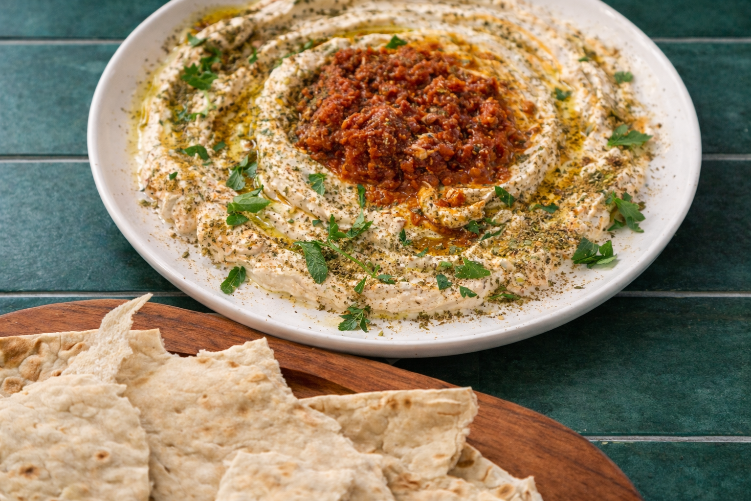 Labneh with Warm Traditional Lavash