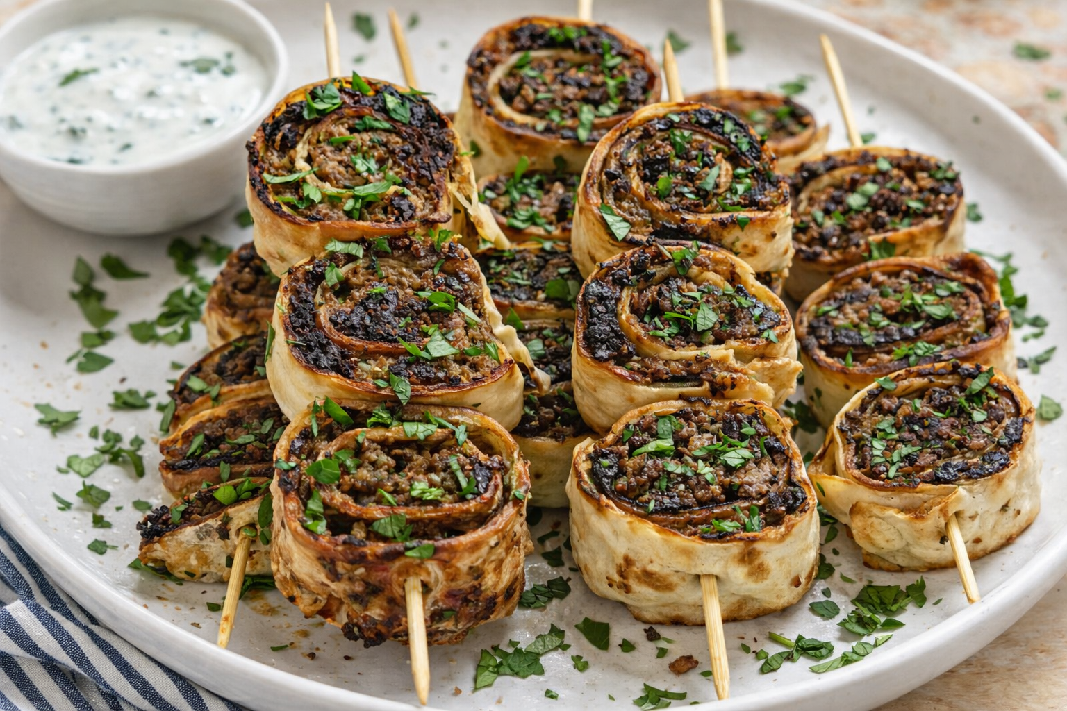 Plant-Based Lavash Kebabs