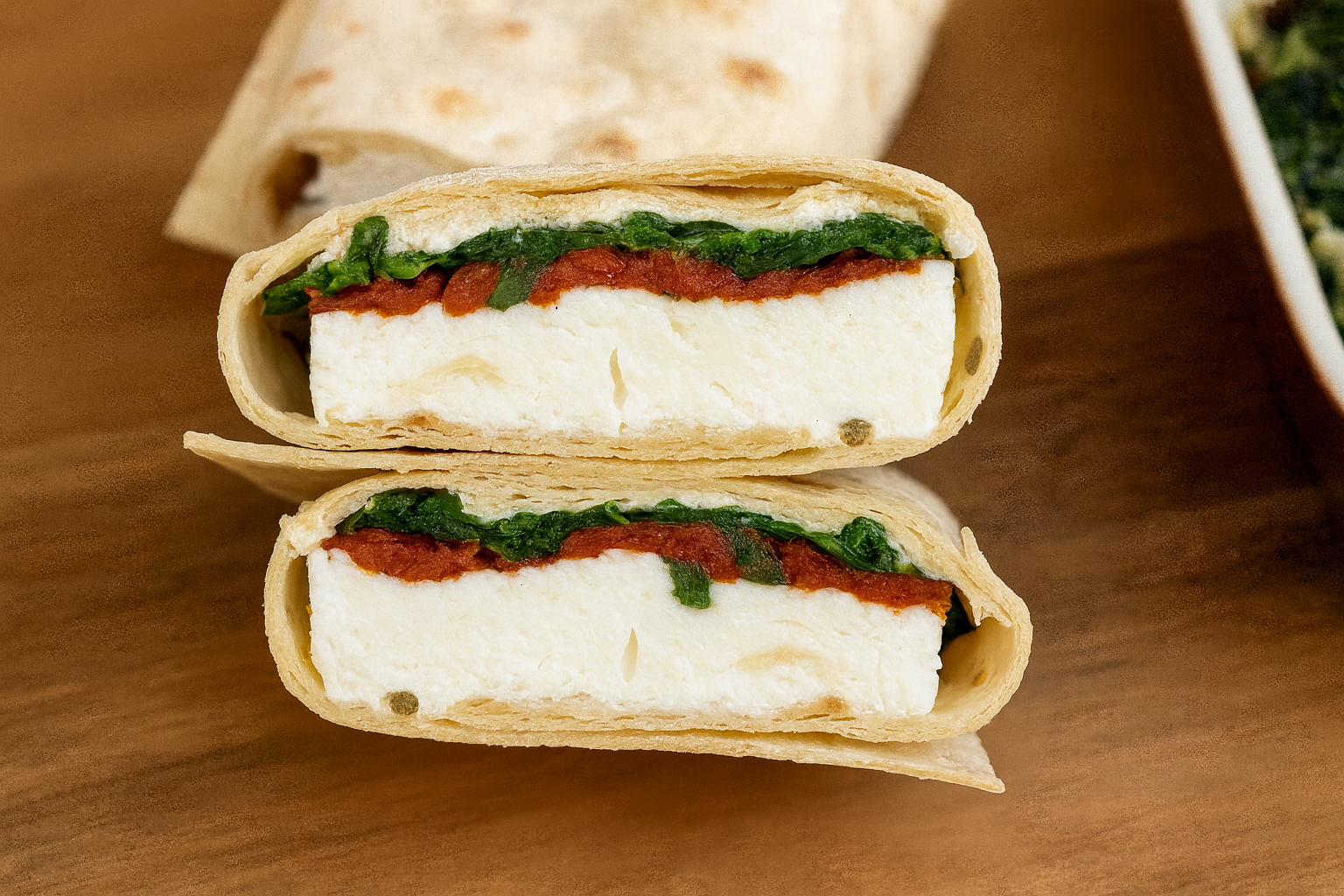 Spinach, Feta & Egg White Wrap