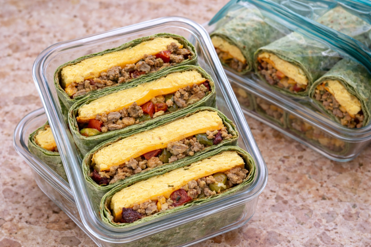 High-Protein Breakfast Wrap Meal Prep