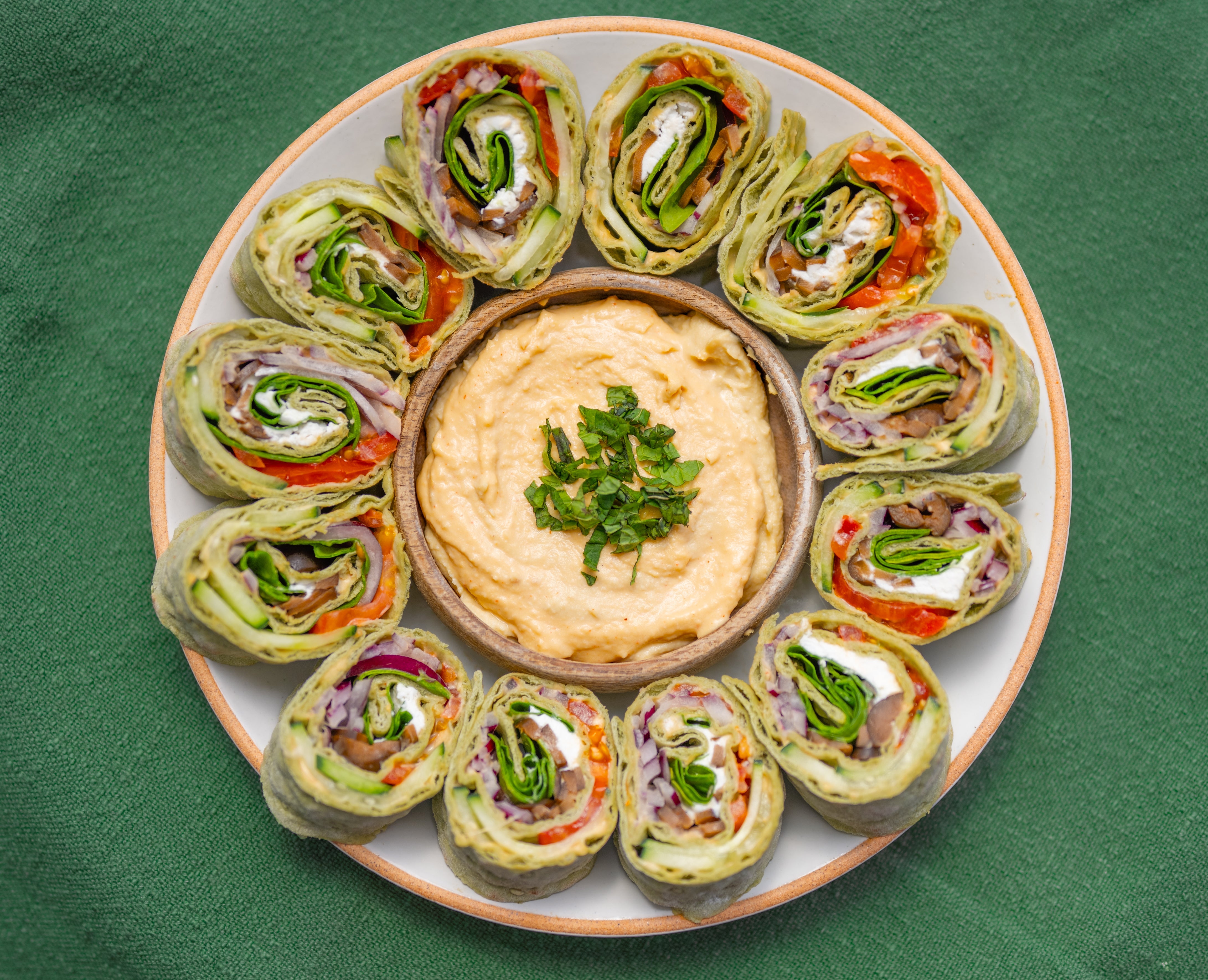Greek Salad Pinwheels