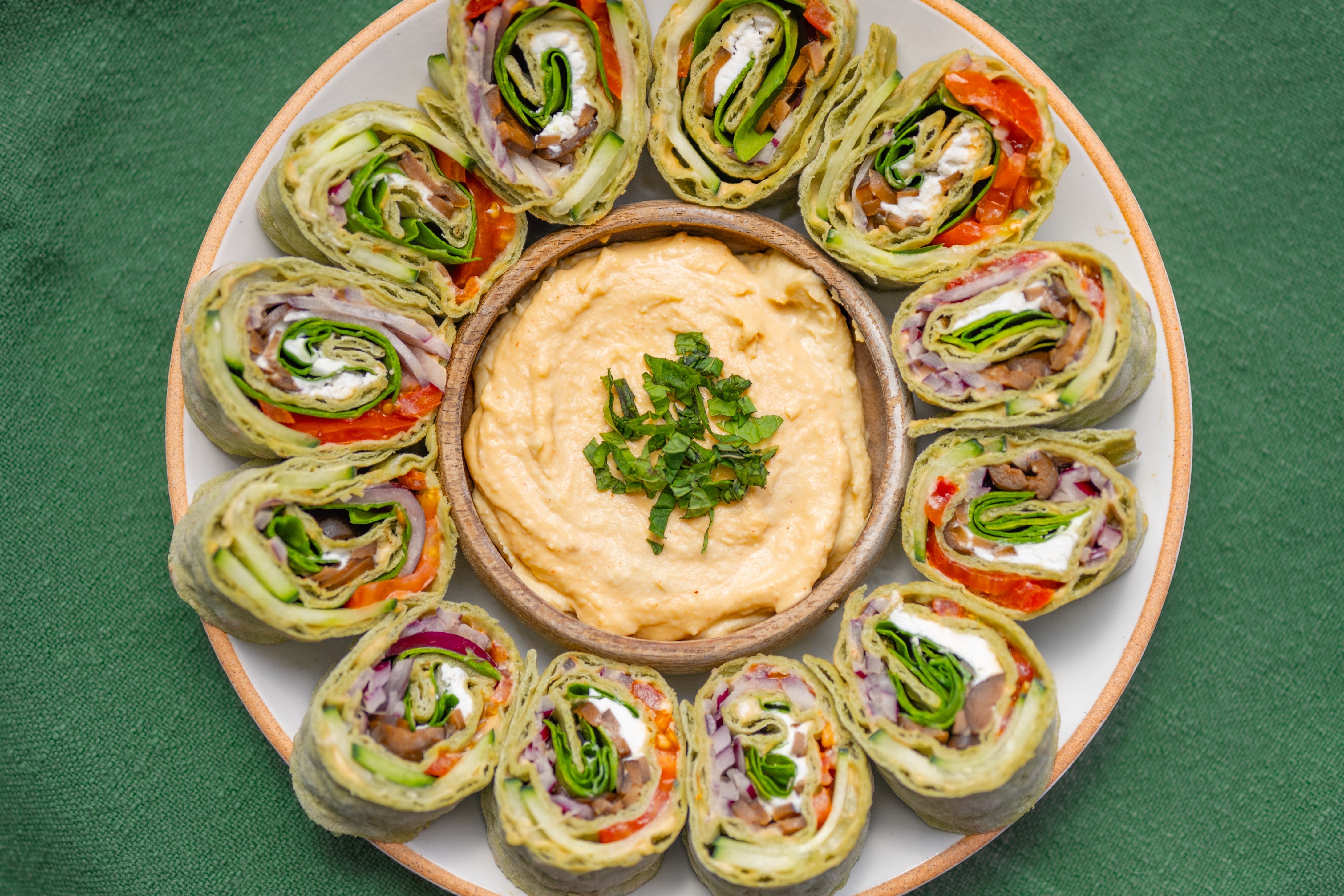 Greek Salad Pinwheels