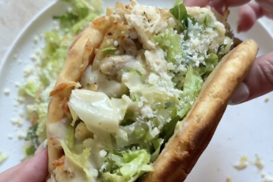 Chicken Caesar Salad Tacos