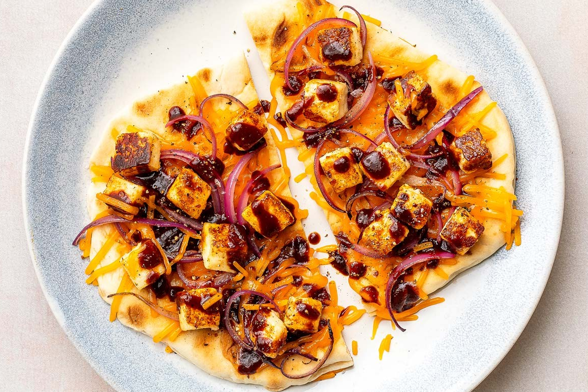 Cheesy BBQ Paneer Flatbread