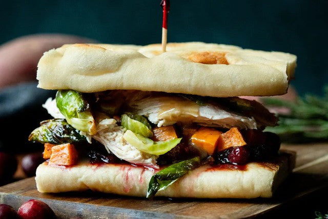 Thanksgiving Naan Sandwich