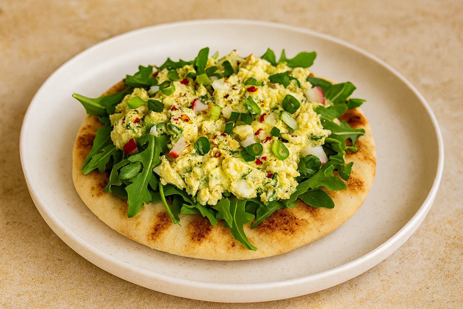 Egg Salad Breakfast Pita