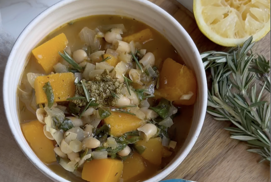 Squash, White Bean & Rosemary Stew