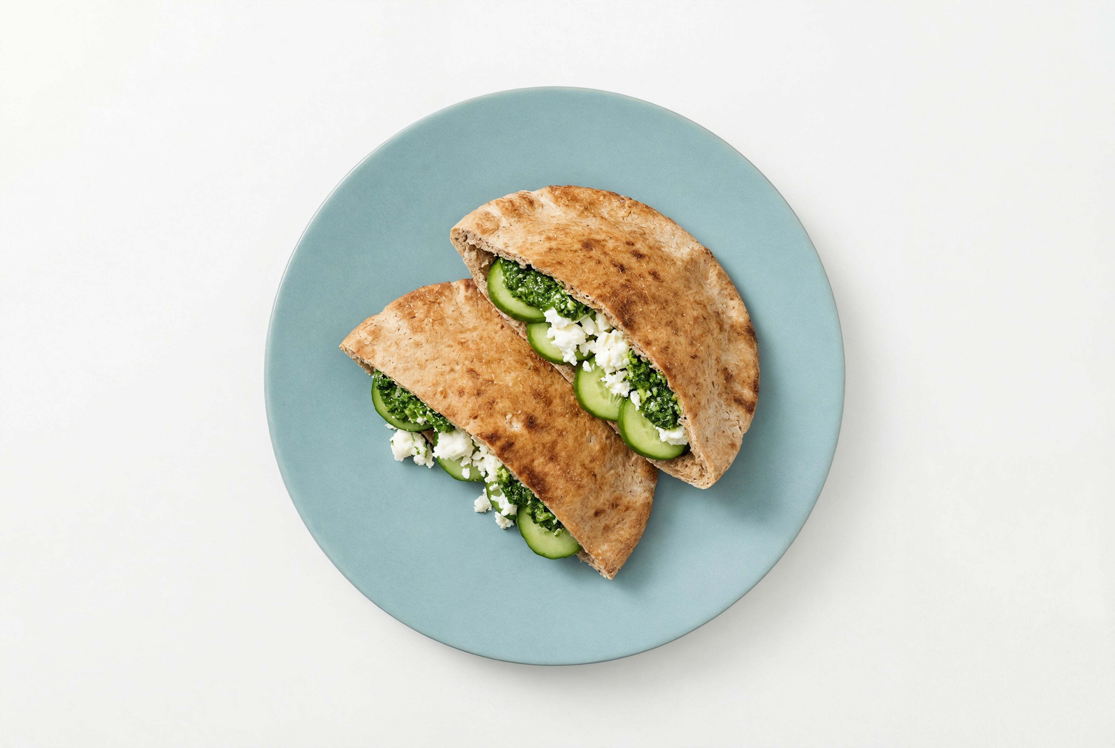 Sheep Cheese & Pesto Pita