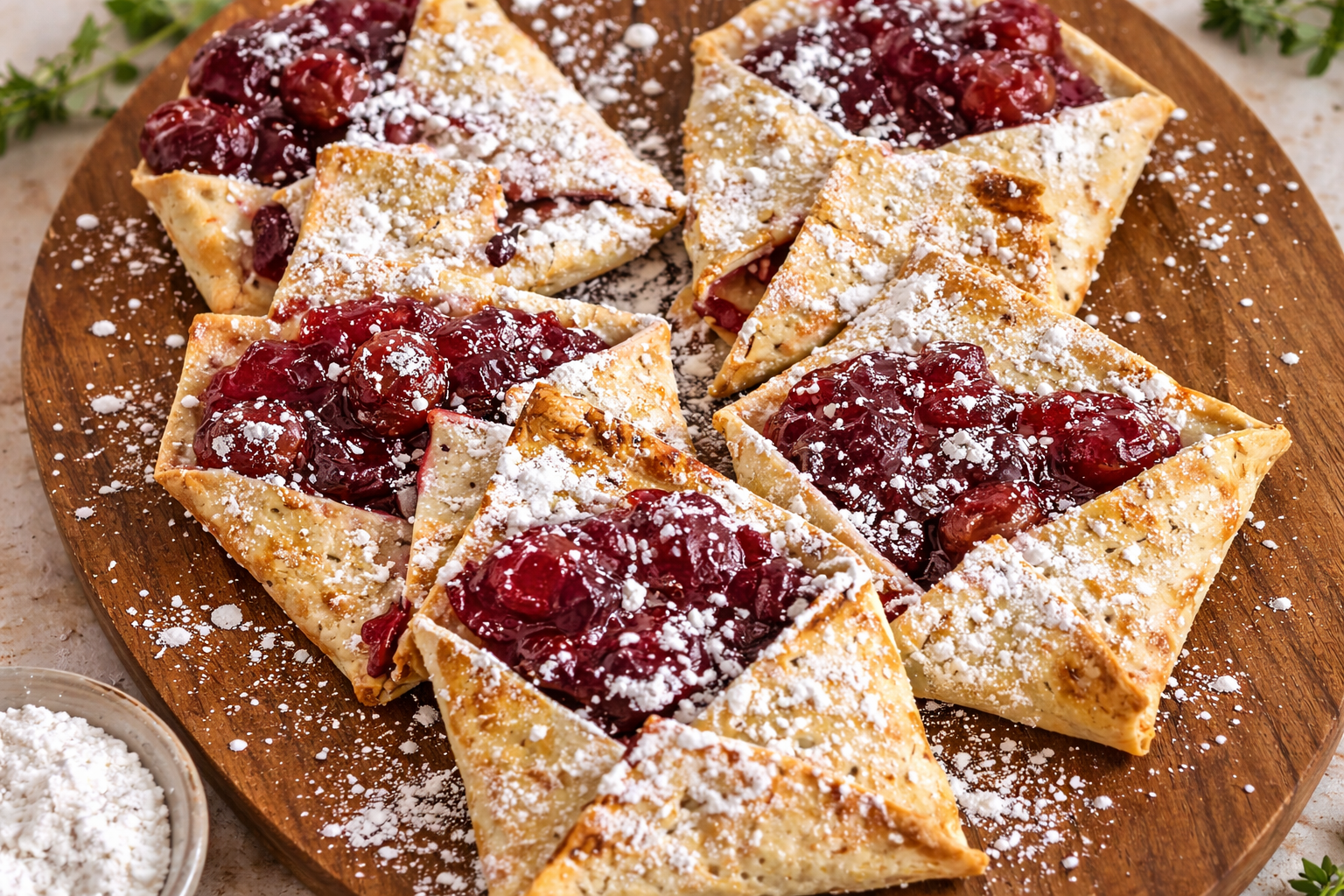 Cherry Lavash Love Letter Pies