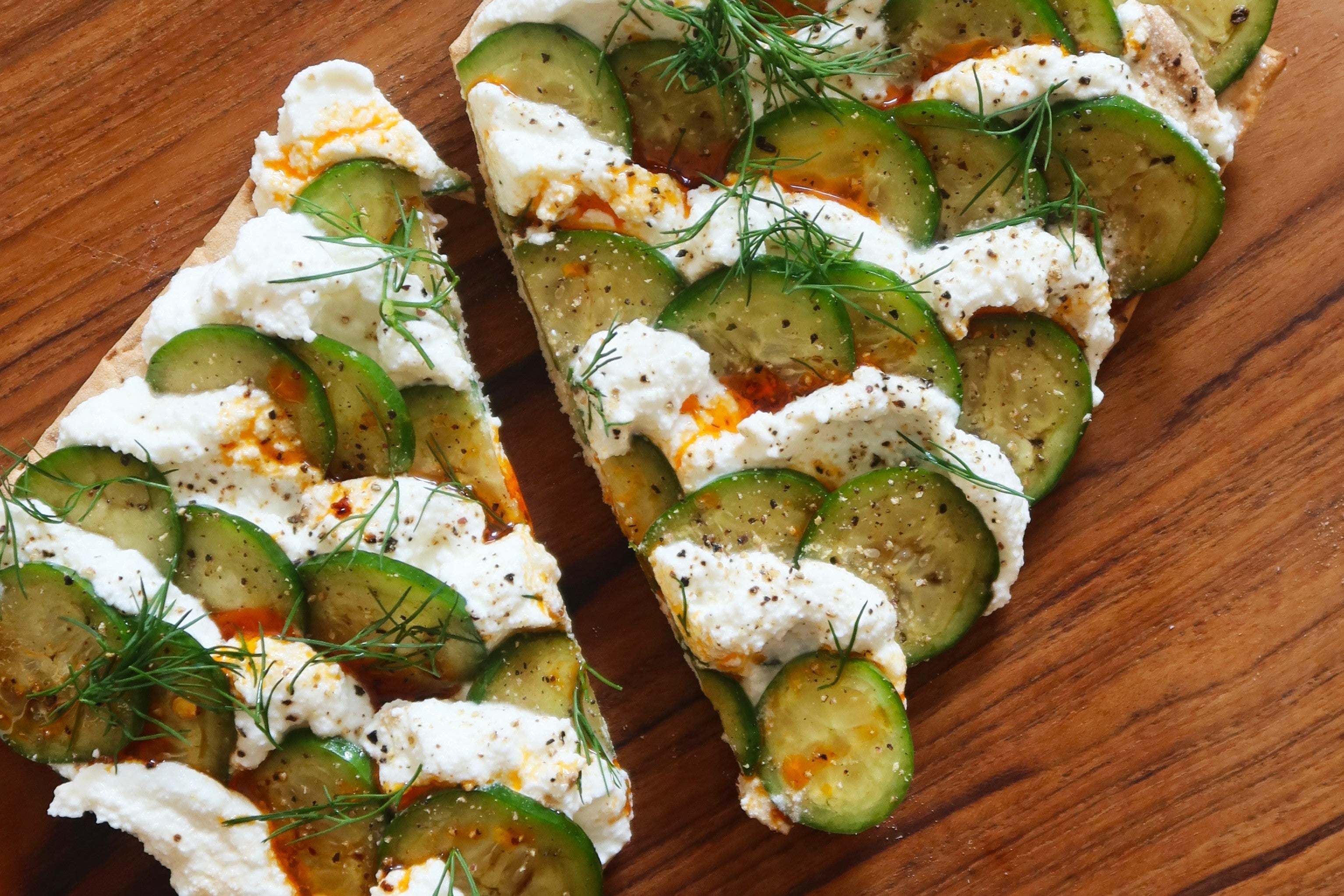 Cucumber & Ricotta Breakfast Toast