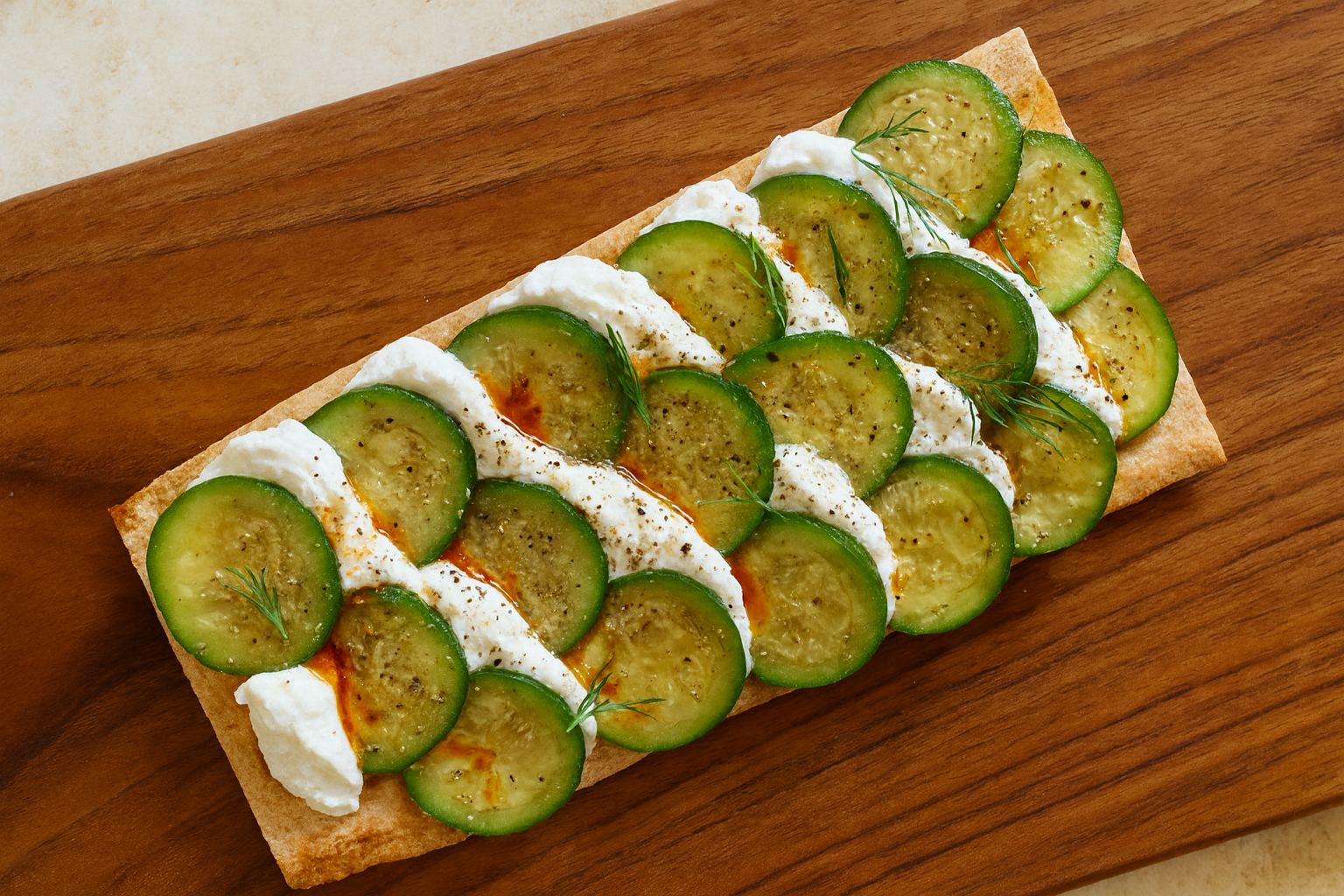 Cucumber & Ricotta Breakfast Toast