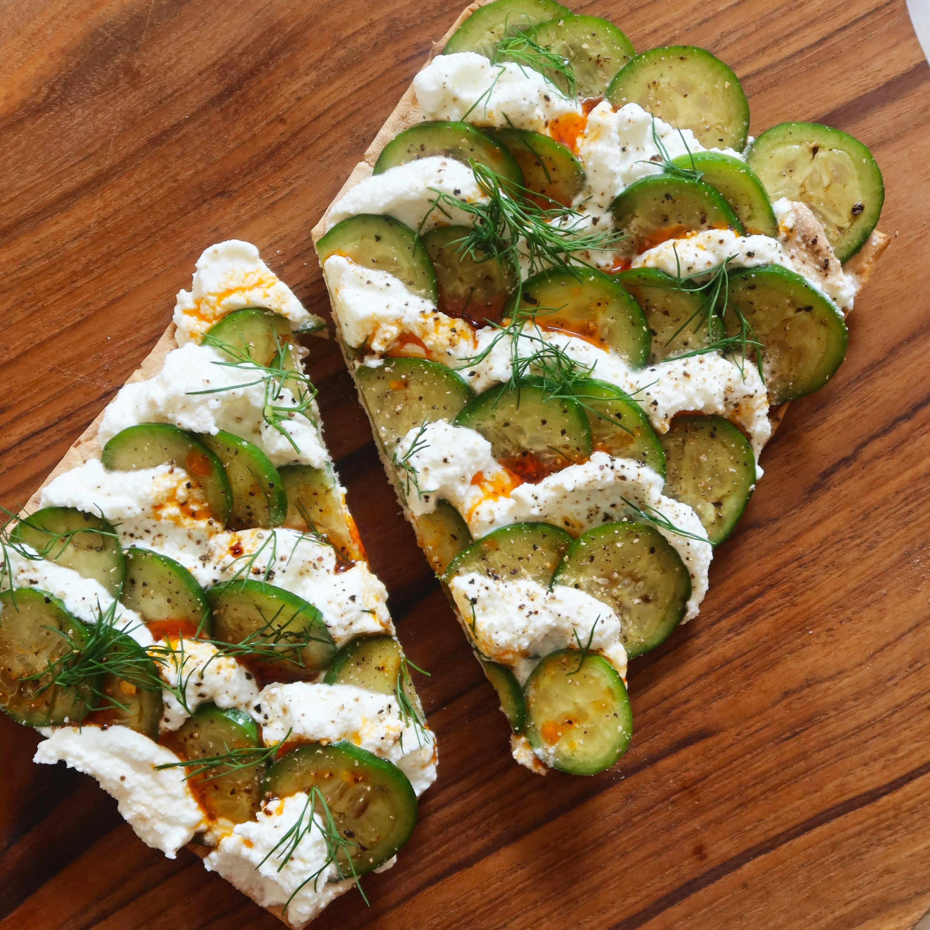 Cucumber & Ricotta Breakfast Toast