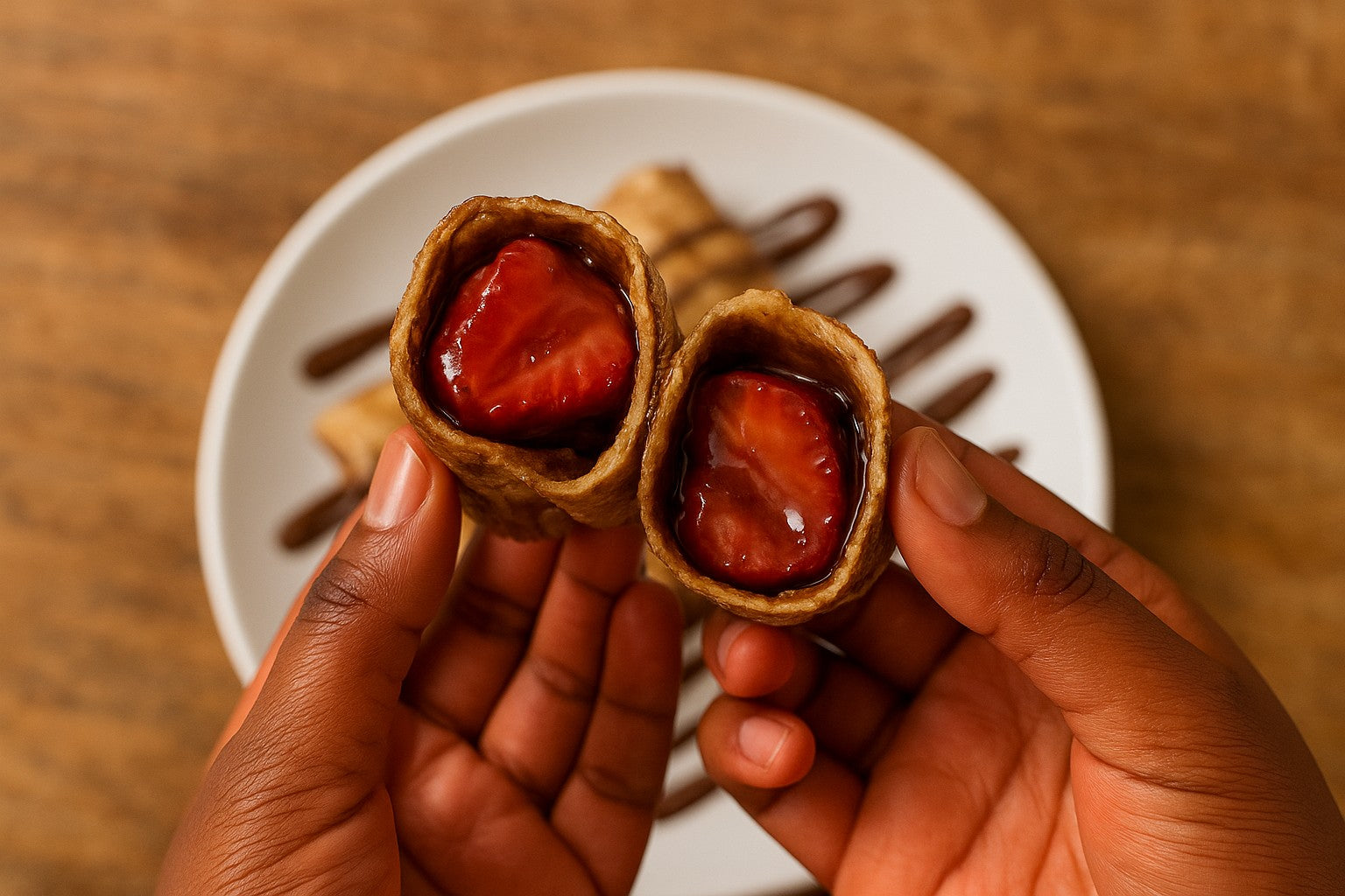 Strawberry Nutella Roll Ups