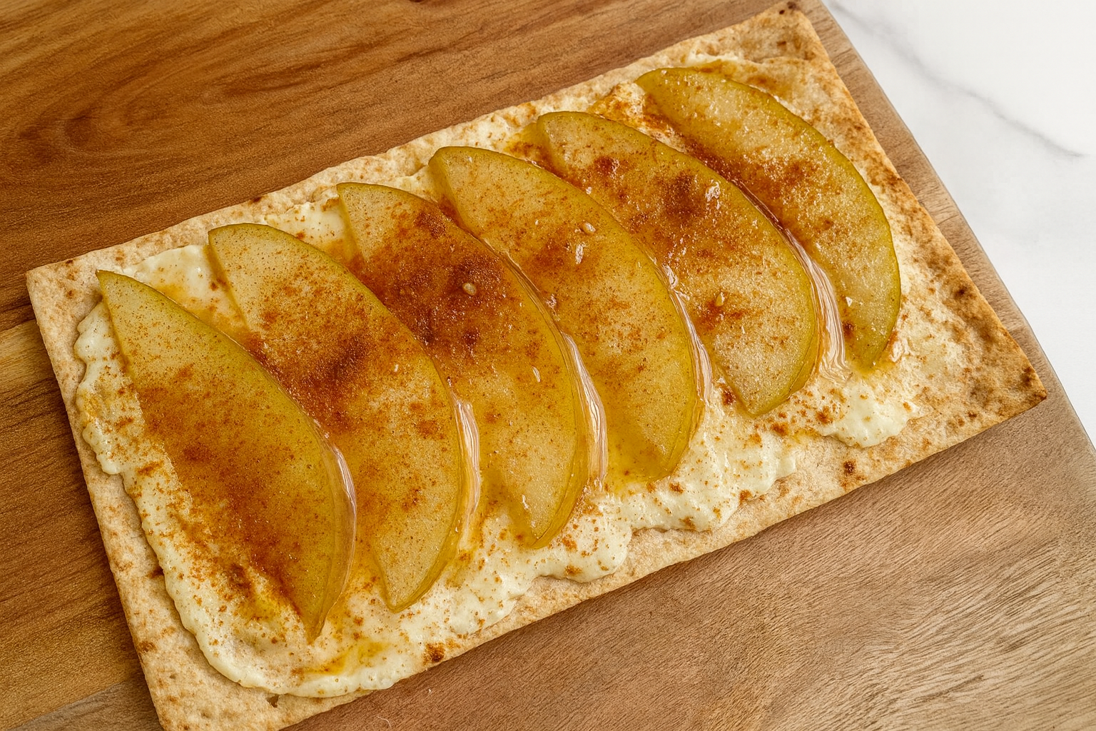 Sweet Pear & Ricotta Flatbread