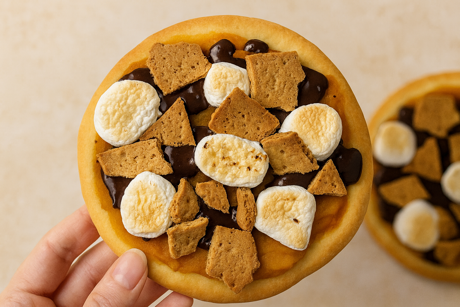 Pumpkin S’mores Pizzas