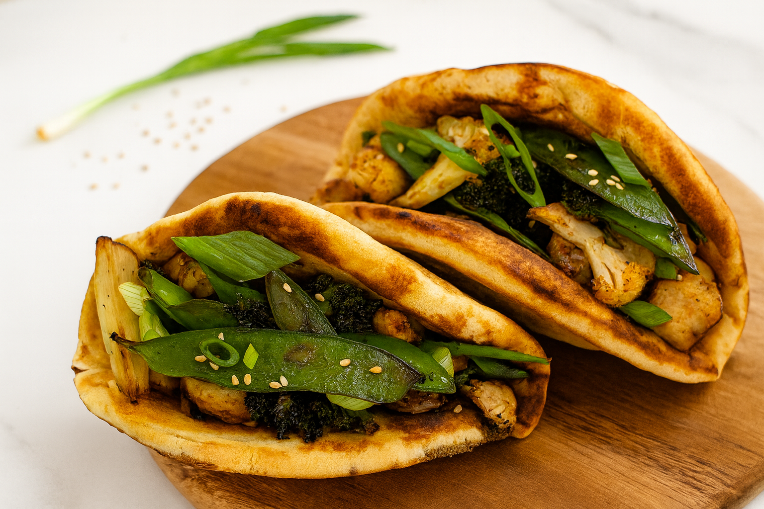 Stir-Fried Veggie & Tofu Foldovers