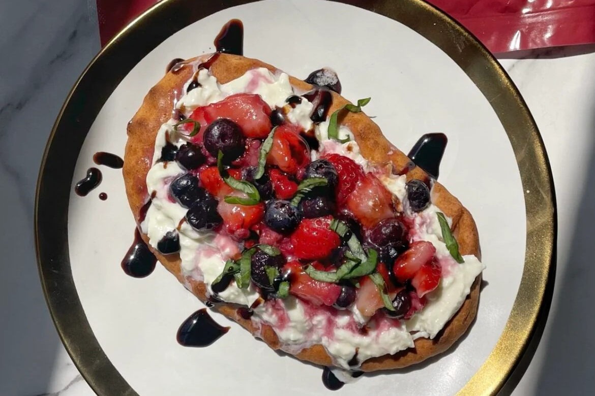 Burrata Berry Balsamic Toast