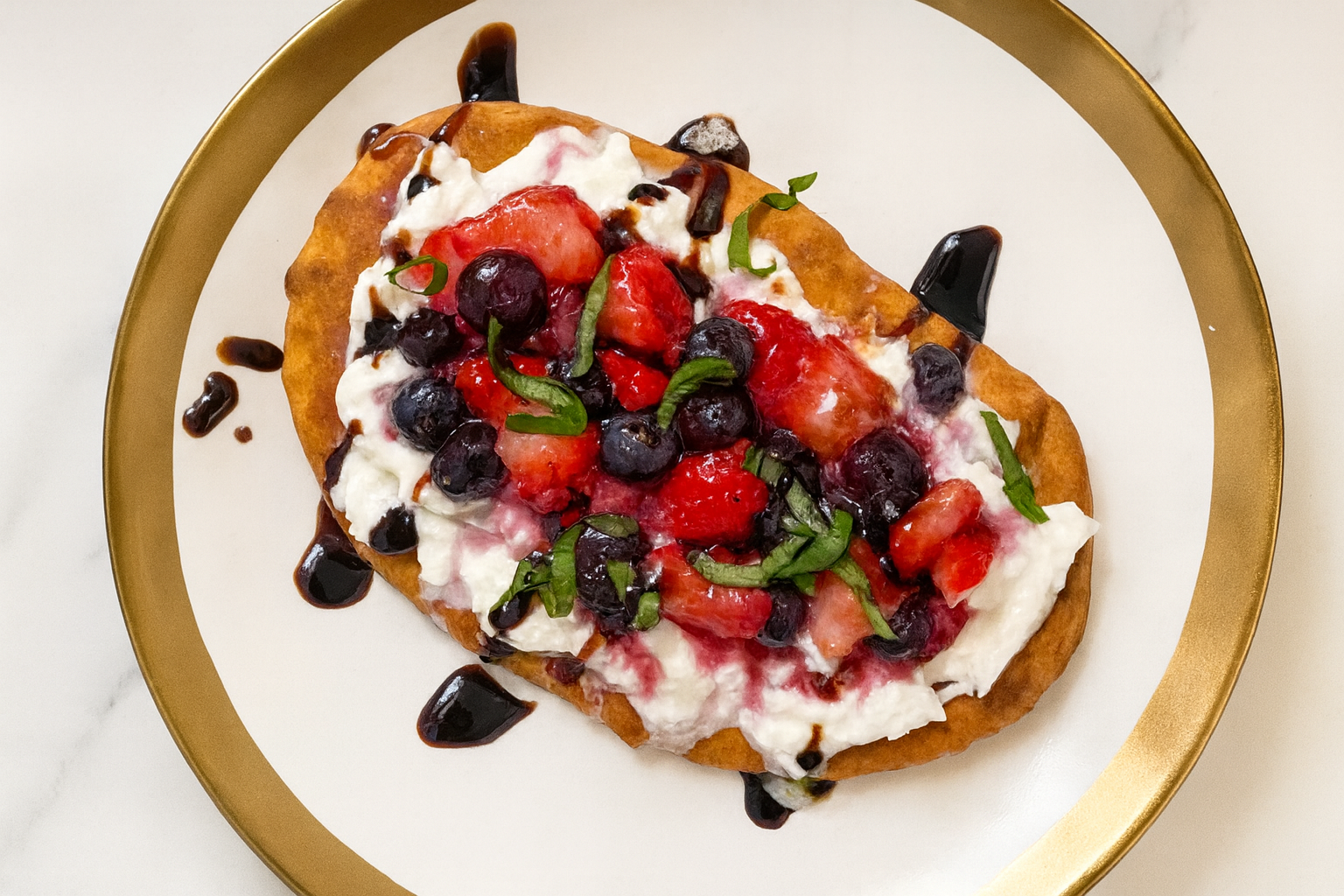 Burrata Berry Balsamic Toast