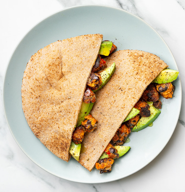 Black Bean Avocado Pita Pocket