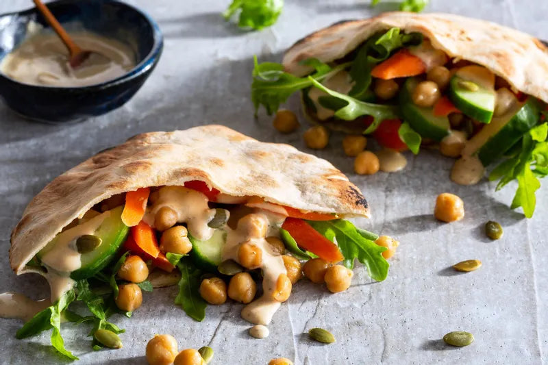 Chickpea & Carrot Pita Pockets