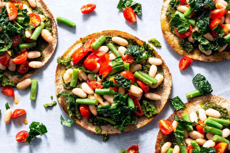 Mediterranean Two-Bean Pitas