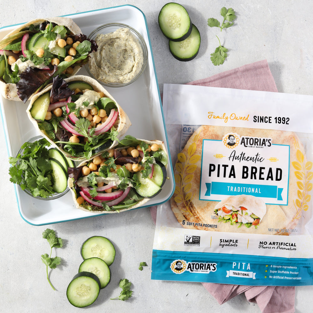 Traditional Pita with pita pockets